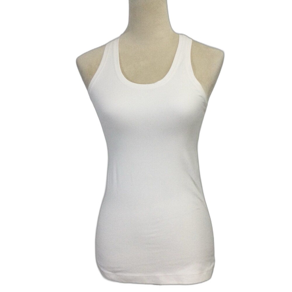 Lululemon Tank Top Women’s Color White Scoop Neck Racerback Athletic